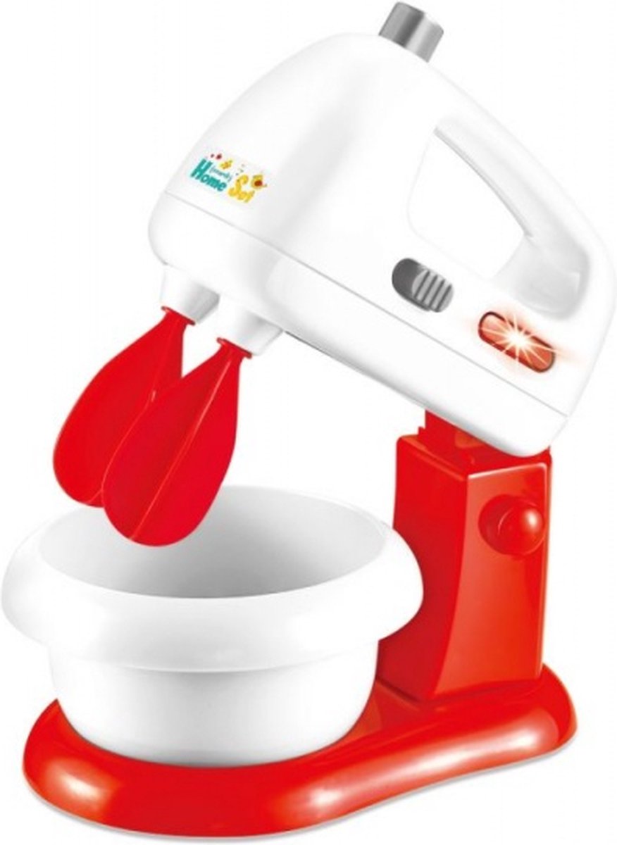 ApolloX speelgoedmixer licht en geluid 20 cm rood/wit